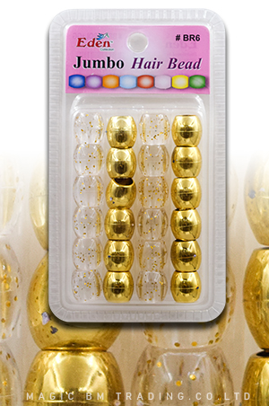 Eden Jumbo Blister SM Bead-Gold/Glitter#BR6MGG-pk