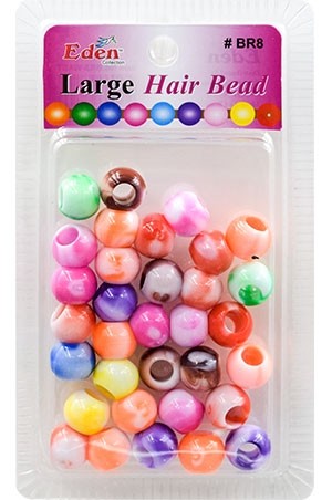Eden LG 2 Tone Blister Bead-Asst(32ea/pk) #BR8-WAST -pk
