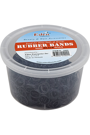 Eden Rubber Band(1000 Black)#1002-pc