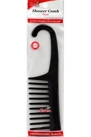 Eden Shower Comb(Black 12pc/dz) #36412-dz