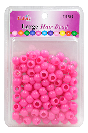 Eden Large Blister Round Bead -Hot Pink #BR89HOT -pc