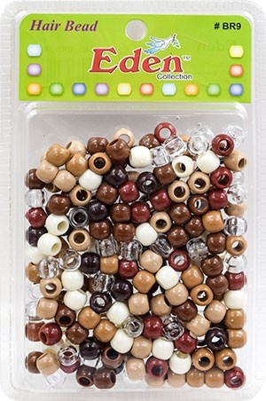 Eden XLG Blister Med Round Bead-Brown Tone #BR9-BNM -pk