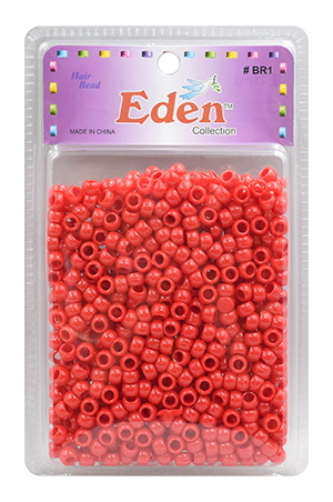 Eden XLG Blister Round Bead -Red #BR1RED -pk