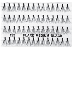 Eyelashes #132 Flare Medium Black (Magic Gold)