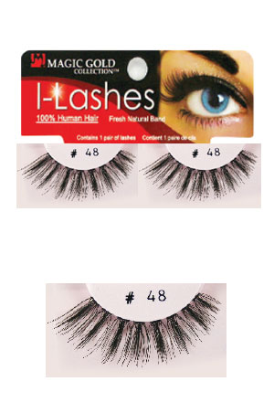 Eyelashes #48 Black (Magic Gold)