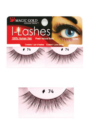 Eyelashes #74 Black (Magic Gold)