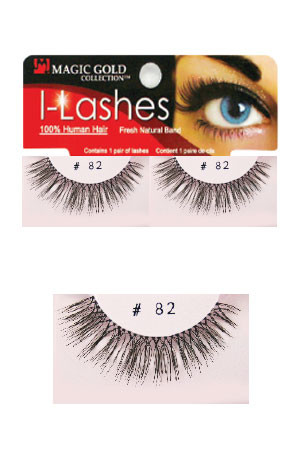 Eyelashes #82 Black (Magic Gold)