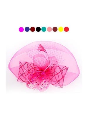 Fascinator Hat with Clip On#7598[ASST] - pc