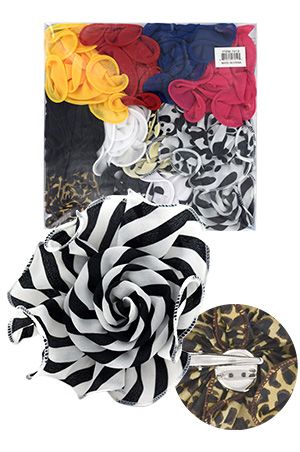 Flower Hair Clip 3in1 [Flower] #7019ASST - pk