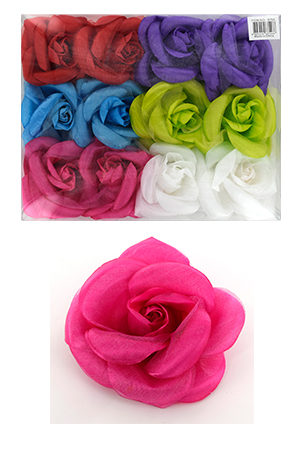 Flower hair clip #6754(12pcs/pk)-pk