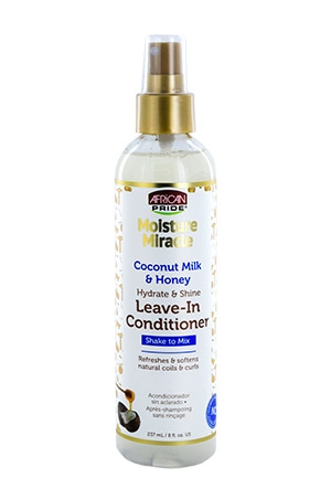 African Pride Moist Miracle Coconu&HoneyLeave-InSpray8oz)#80