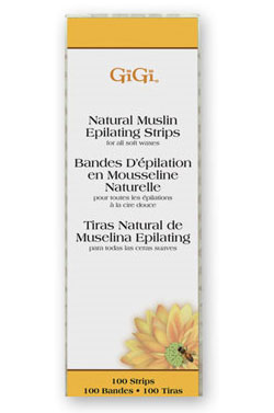 GiGi Natural Muslin Epilating Strips(1.75"x4.5")-100pk#8
