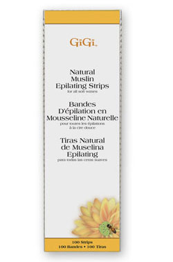 GiGi Natural Muslin Epilating Strips(3" x 9")-100pk#7