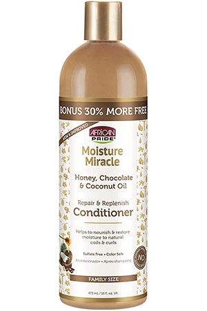 African Pride Moist Miracle Honey,Choco&Co Condi(12+3oz)#75b