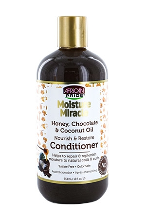 African Pride Moist MiracleHoney,Choco&CoconutCondi(12oz)#75