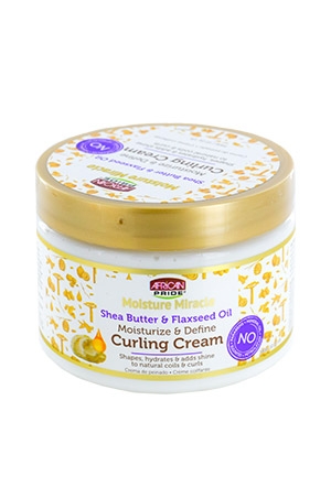 African Pride Moist Miracle Shea Butter & Flaxseed Curl Cream (12 oz) #77