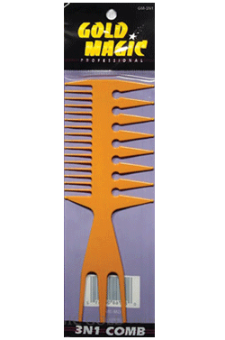 Gold Magic 3 in 1 Styling Comb -dz