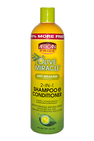 African Pride Olive Miracle 2in1 Shamp&Conditioner(16oz)#35B