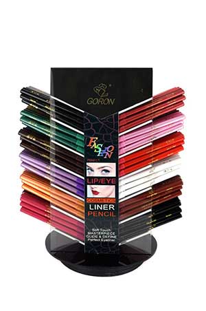 Goron Lip & Eyeliner Display #6548(24colorx12pc) -ds