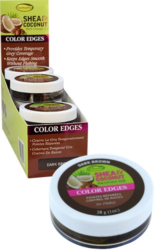 Gro Healthy Shea & Coco Color Edge-D. Brown(1oz/12/ds)-ds#55
