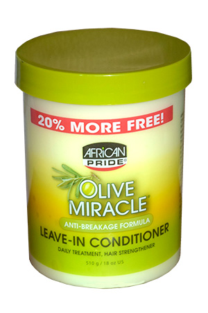 African Pride Olive Miracle Leave-InConditionerJar(18oz)#38B **(Special Sales)**