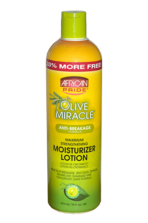 African Pride Olive Miracle Moisturizer Lotion-Max(16oz)#32B