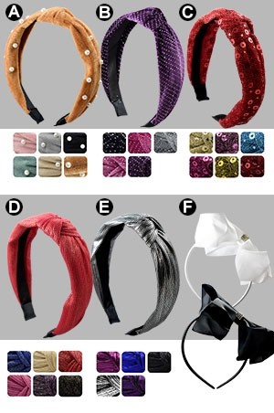 [MG99790] Hair Band #HRB99790(ASST)_H-47020-dz