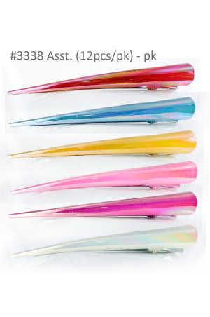 [MG93338] Hair Clip Long [12pcs/pk] #3338 -pk