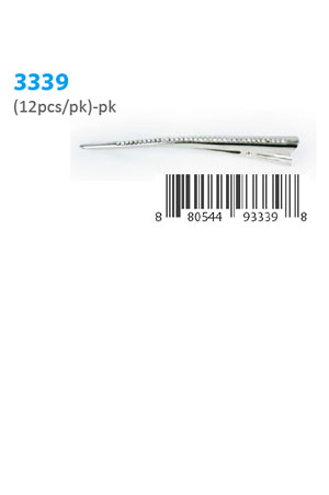[MG93339] Hair Clip Long [12pcs/pk] #3339 -pk
