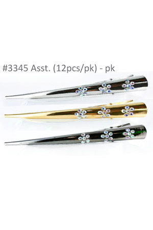 [MG93345] Hair Clip Long [12pcs/pk] #3345 - pk