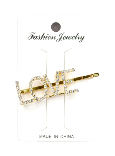 [MG93033] Hair Pin-Love#93033 Gold -dz
