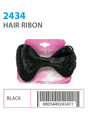 [MG24341] Hair Ribon #2434 Black - dz