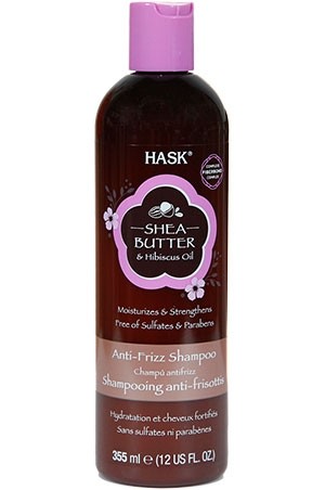 [HAP30113] Hask Anti-Frizz Shampoo-Shea & Hibiscusl(12oz) #99