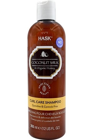 [HAP34331] Hask Curl Care Shampoo-Coconut Milk&Honey (12oz) #102 disc