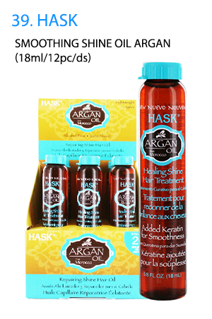 [HAP32371] Hask Smoothing Shine Oil-Argan [18ml/12pc/ds] #39