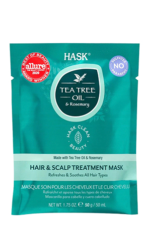 [HAP33201] Hask TeaTree Oil &Rosemary Treat mask  (1.75 oz)  DP CD #106