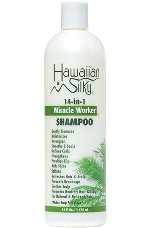 [HWS08125] Hawaiian Silky Miracle Worker 14 in1 Shampoo(16oz)#69