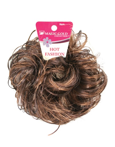 Magic Gold Hot Fashion Ponytail Holder #1241 (L.Brown) -dz