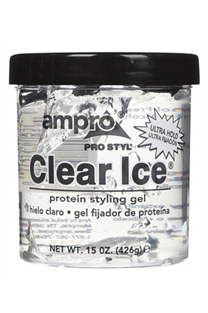 [AMP40837] Ampro Pro Clear Ice Protein Styling Gel Ultra Hold(15oz)#4C