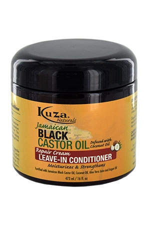 [KUZ68728] Kuza Black Castor Oil Leave In Conditioner (16oz) #44