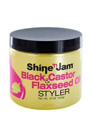 [AMP41201] Ampro Shine n Jam - Black&Castor Flaxseed Oil (16oz) #43