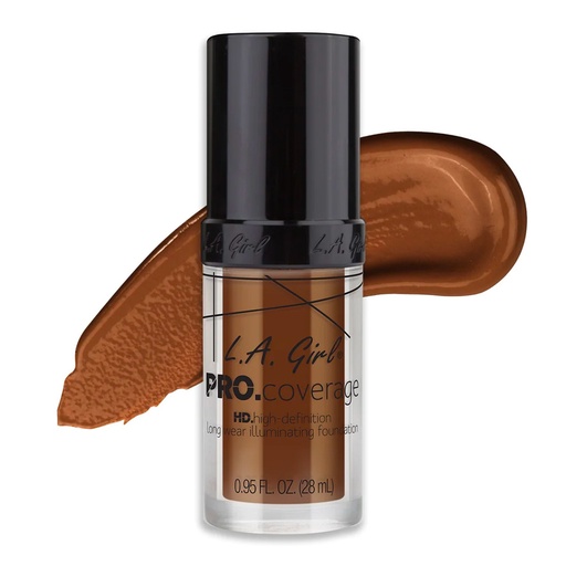 [LAG96655] L.A Girl Pro.coverage HD Foundation #GLM655 Rich Cocoa