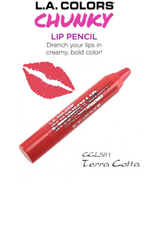 [LAC76581] L.A. Colors Chunky Lip Pencil #CCL581 Terra Cotta