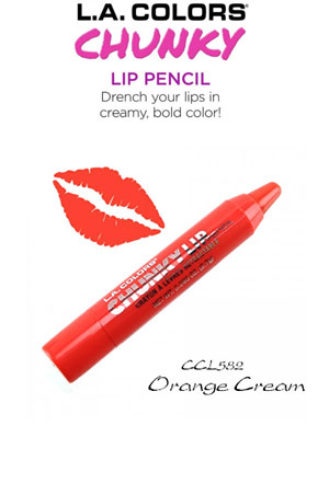 [LAC76582] L.A. Colors Chunky Lip Pencil #CCL582 Orange Cream