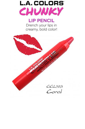 [LAC76583] L.A. Colors Chunky Lip Pencil #CCL583 Coral