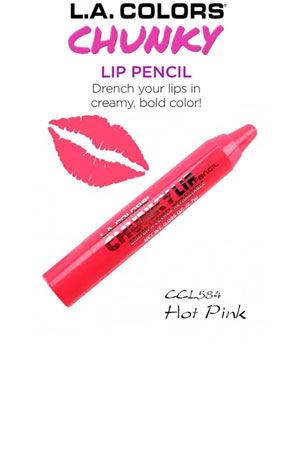 [LAC76584] L.A. Colors Chunky Lip Pencil #CCL584 Hot Pink