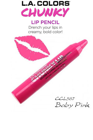 [LAC76587] L.A. Colors Chunky Lip Pencil #CCL587 Baby Pink