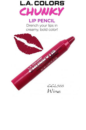 [LAC76588] L.A. Colors Chunky Lip Pencil #CCL588 Wine