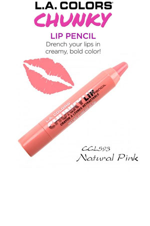 [LAC76593] L.A. Colors Chunky Lip Pencil #CCL593 Natural Pink