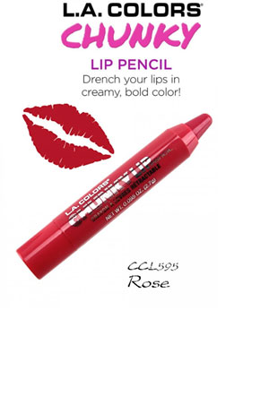 [LAC76595] L.A. Colors Chunky Lip Pencil #CCL595 Rose
